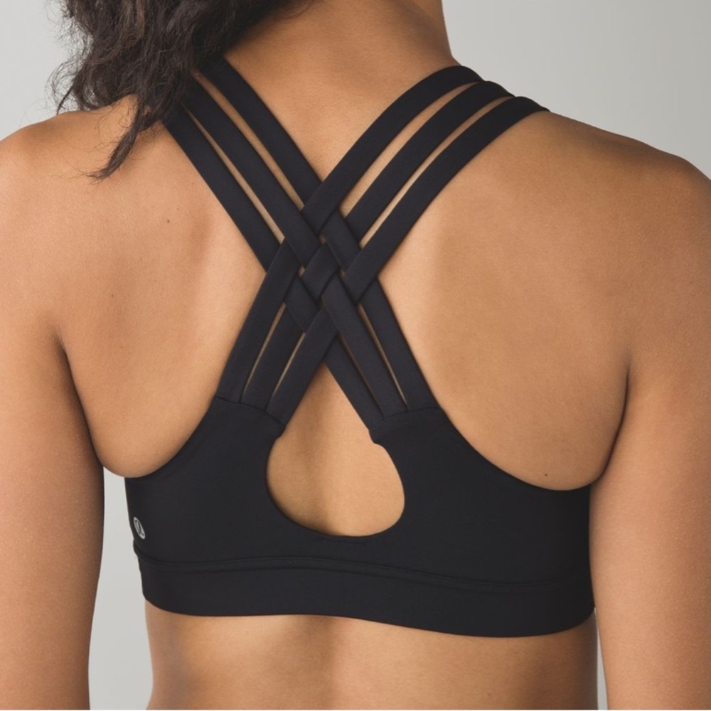 🍋▪️ LULULEMON Black Triple Strap Sports Bra SIZE EXTRA SMALL/XS Like New!▪️🍋
